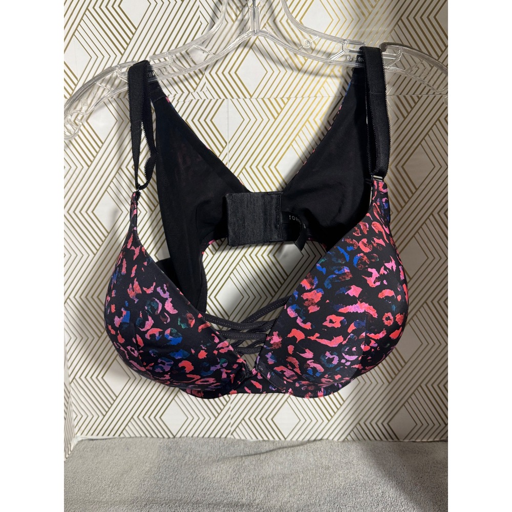 Torrid bra xo boost plunge Multi Color Print Padded 42D underwire lunge